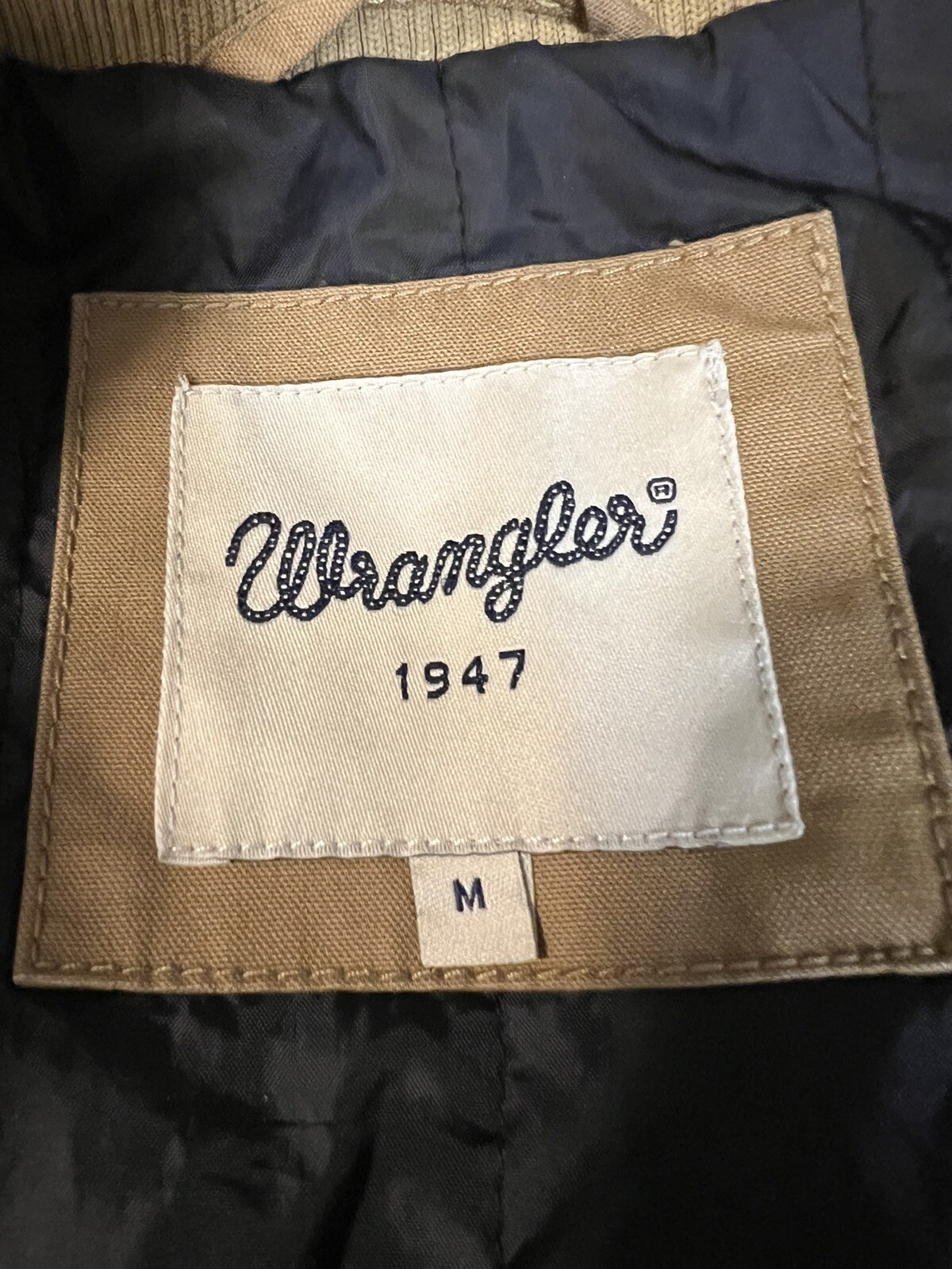 Wrangler Solid Men’s Jacket Brown Size Medium - image 4