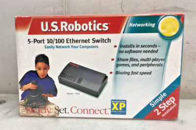 VINTAGE US Robotics 5-Port 10/100 Network Switch Ethernet USR7905 NEW IN BOX