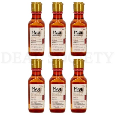 Maui Moisture Strength & Anti-Breakage + Agave Raw Oil, 4.2 oz - Lot of 6