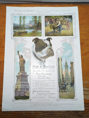 4 Colors Profit In Postcards Photo-Chrome Engraving Co Ad 8 1/2'' X 12'' JBX53