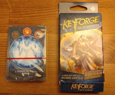 KeyForge: Age of Ascension (2019) Box opened, Cards sealed