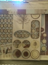 Best Occasions 12X12 Scrapbooking Page Kit 147 Pieces NEW Family Page Kit