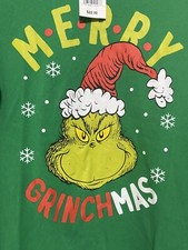 Merry Grinchmas Green Long Sleeve Top Size M New