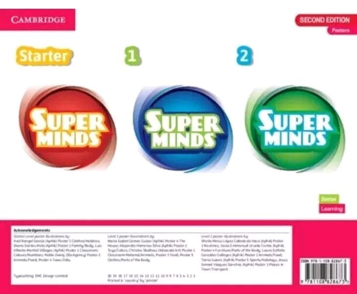 Super Minds Levels 1–2/Starter Poster Pack - Second Edition (English) Cambridge