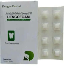 Dengen Dengofoam Absorbable Gelatin Sponge USP 32 Sponge 10x10x10mm (FREE SHIP)