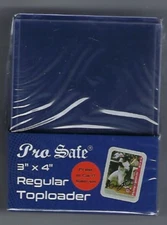 100 ProSafe 3X4 Regular Toploaders 35pt Point Combo Package WITH Card Sleeves