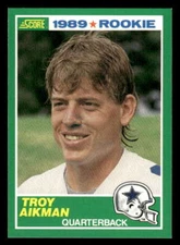 1989 Score Troy Aikman RC Rookie #270 Dallas Cowboys NM JX3097