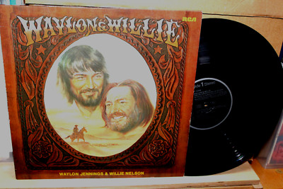 WAYLON JENNINGS & WILLIE NELSON:  WAYLON & WILLI GERMAN PRESS 1984 RCA PL 82686