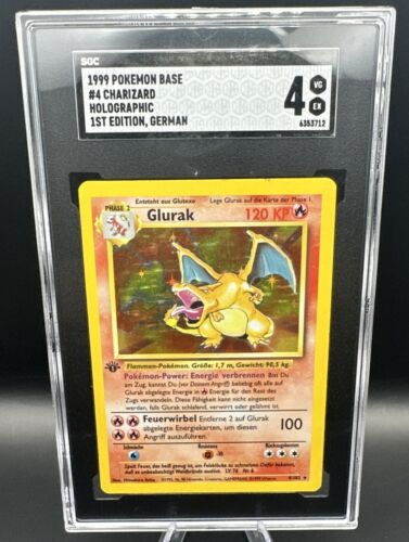 GLURAK 1ST EDITION CHARIZARD SGC 4 BASE 1999 POKEMON PSA GERMAN - Picture 5 of 5