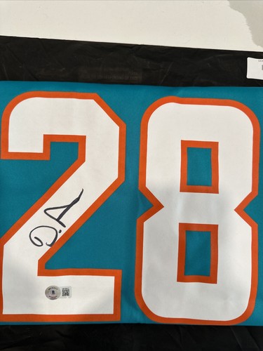 🔥 Nike Authenic Devon Achane Autographed Jersey The Real Autograph Black Bag - Picture 2 of 3