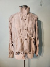 Nwt Anthropologie Marrakech Gray Lightweight Zip Up Utility Track Jacket Size L