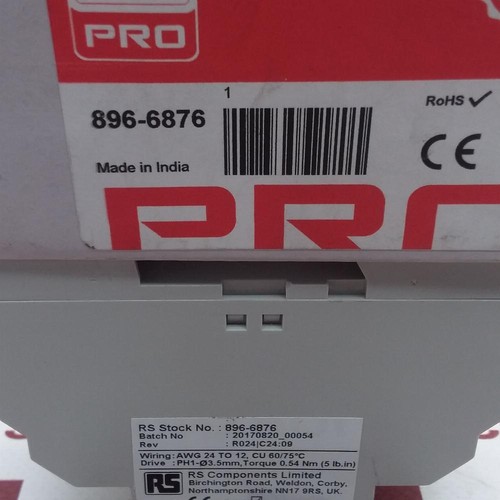 896-6876 | RS Pro | Time Switch, 1-Channel, 110-240VAC, 6VA, Opened (NSO) - Picture 2 of 2