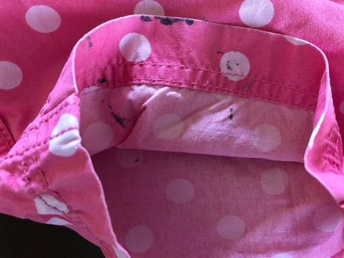 Hanna Andersson girls 140 10-12 pink white polka dot capri pants - Picture 3 of 5