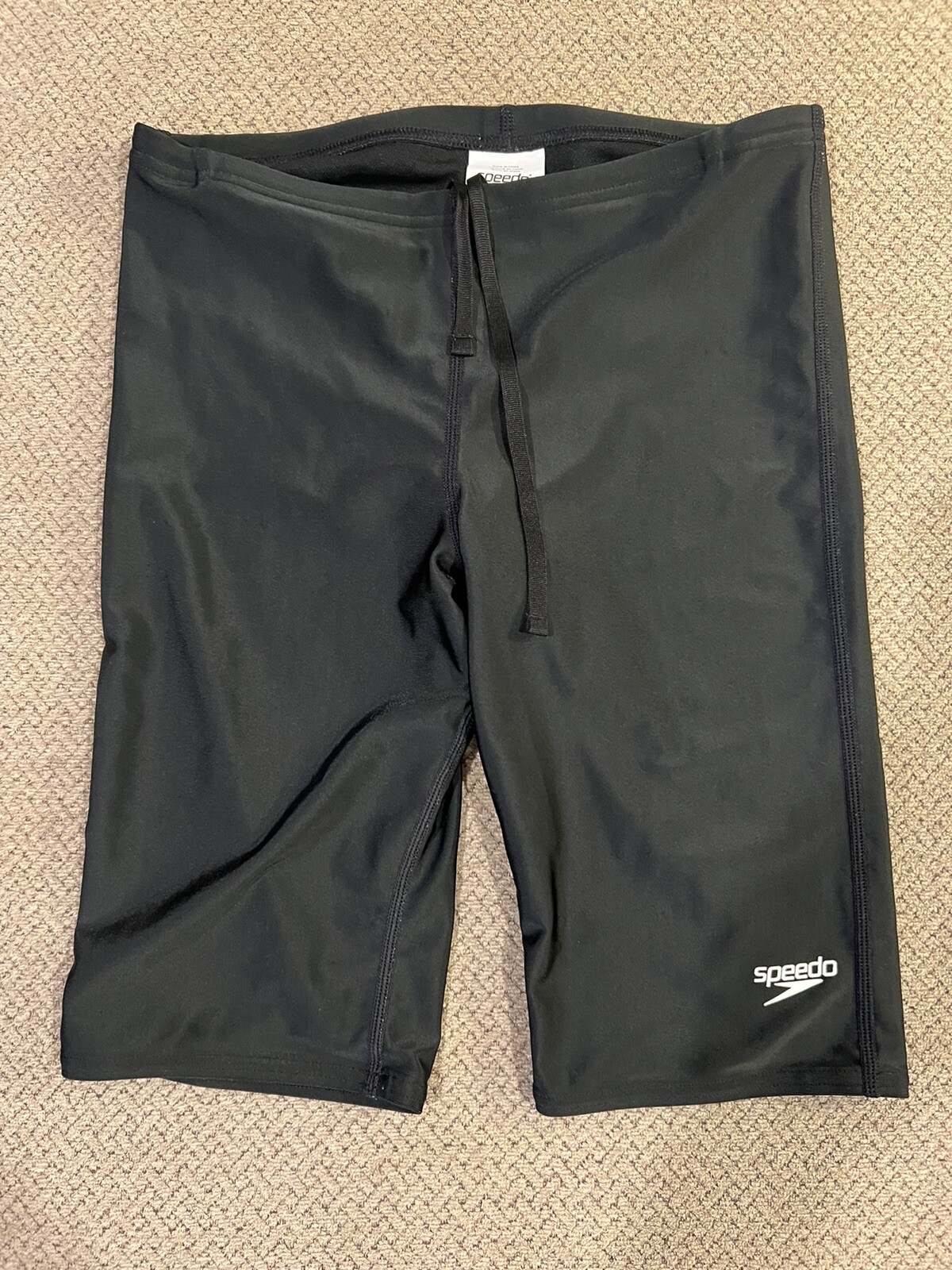 Mens Speedo Black Pro LT Spandex Jammers Compression Shorts swimsuit 30