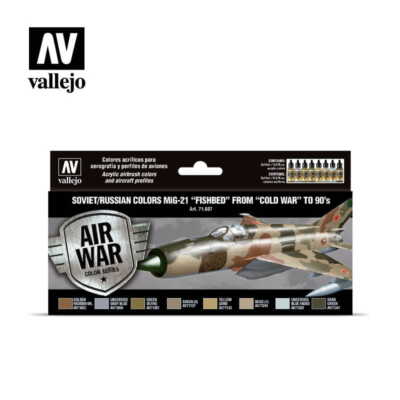VALLEJO 71607 Soviet/Russian colors MiG-21 'Fishbed' 50 s to 90 s [PAI