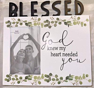Cracker Barrel 4x6 Picture Frame For Couples In Love & Feeling Blessed New Gift
