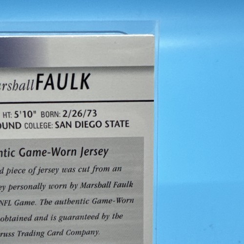 2002 Leaf Certified Mirror Red #88 Marshall Faulk JERSEY Rams 11/100 - Picture 16 of 22