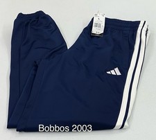 Adidas Women's Tricot 3-Stripes Sportswear Track Pants, Dark Blue/White, Size L