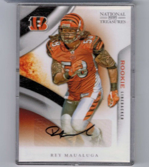 2009 Panini National Treasures Rey Maualuga Rookie Auto RC #'ed 69/99 #175