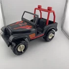 Vintage 1980's Tonka #2 Jeep Black Pressed Steel & Plastic Rare