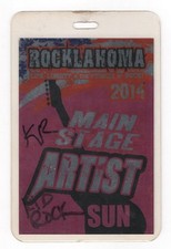 Kid Rock 25/05/14 Pryor OK Rocklahoma ARTIST Main Stage Backstage Pass
