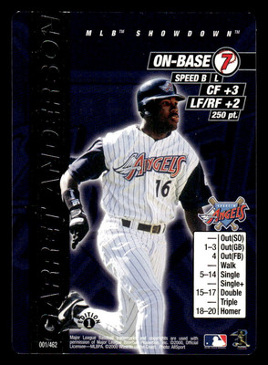 MLBオーセンティックコレクション2000ポスター 2000 MLB Showdown 1st Edition #001 Garret Anderson | eBay