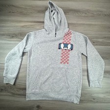 Kids Sonic the Hedgehog Grey Hoodie Size 10 12 Long Sleeve Pullover Graphic