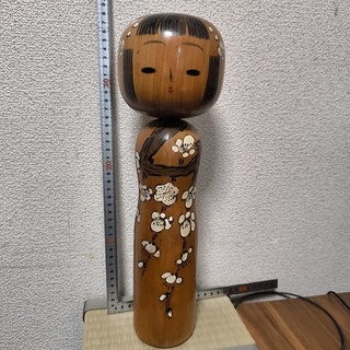 Japanese Traditional Kokeshi Doll Vintage Wooden Handmade Decorative Mitsunobu