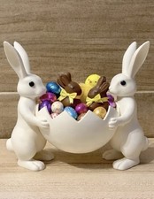 Easter Bunny Candy Holder Basket Chocolate Egg Holder Easter Gift Decor 15m