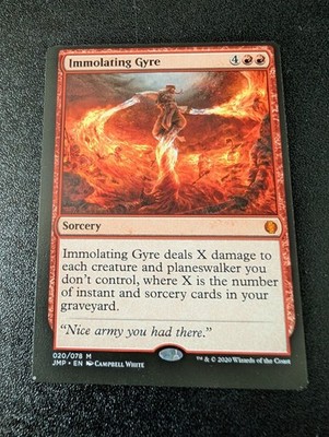 MTG Immolating Gyre Miscut Misprint NM Jumpstart JMP Magic Gathering card
