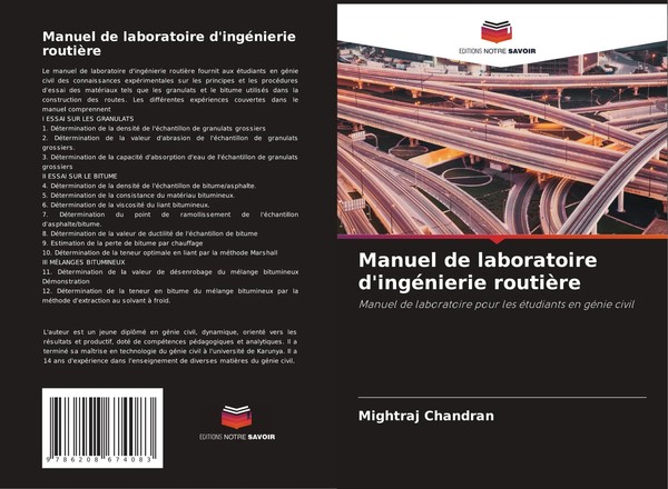 Mightraj Chandran | Manuel De Laboratoire D'ingéNierie RoutièRe | Taschenbuch-image