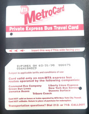 Tarjeta de metro de autobús privado RARA. COMO NUEVO SIN USAR. Sin valor.