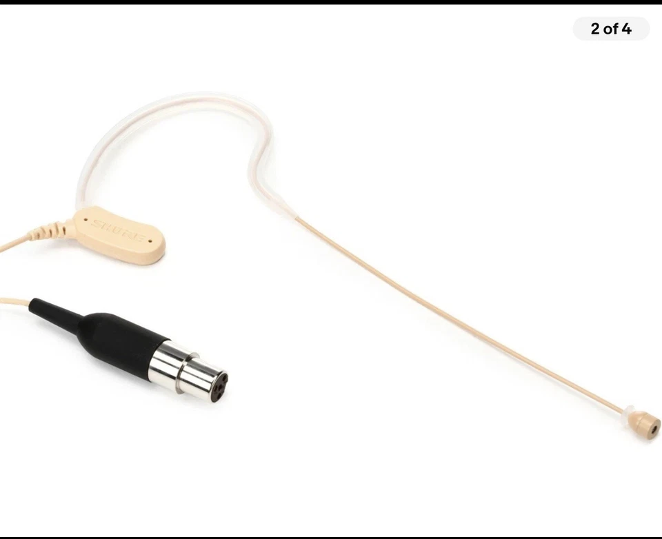 Shure MX153T/O-TQG | Omnidirectional Earset Headworn Microphone, Tan - Image 3 of 4