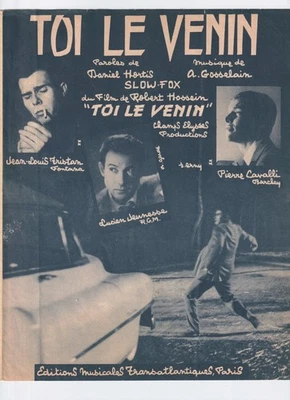 HOSSEIN FILM PARTITION TOI LE VENIN TRISTAN JEUNESSE CAVALLI HORTIS GOSSELAIN - Photo 1/2