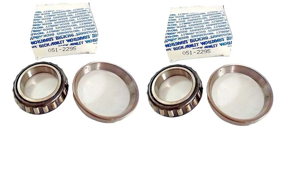(Lote de 2) Cojinete de rueda trasero exterior BECK/ARNLEY KOYO 051-2295 (Hecho en Japón) Foto 2 de 4