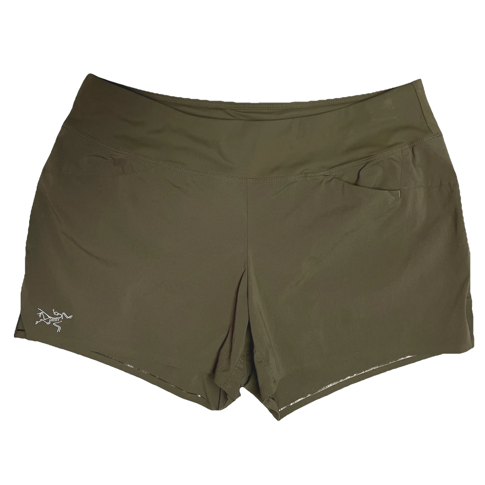 Arcteryx Women’s Shorts Performance Trail Running Outdoor Hike Small Olive Green
