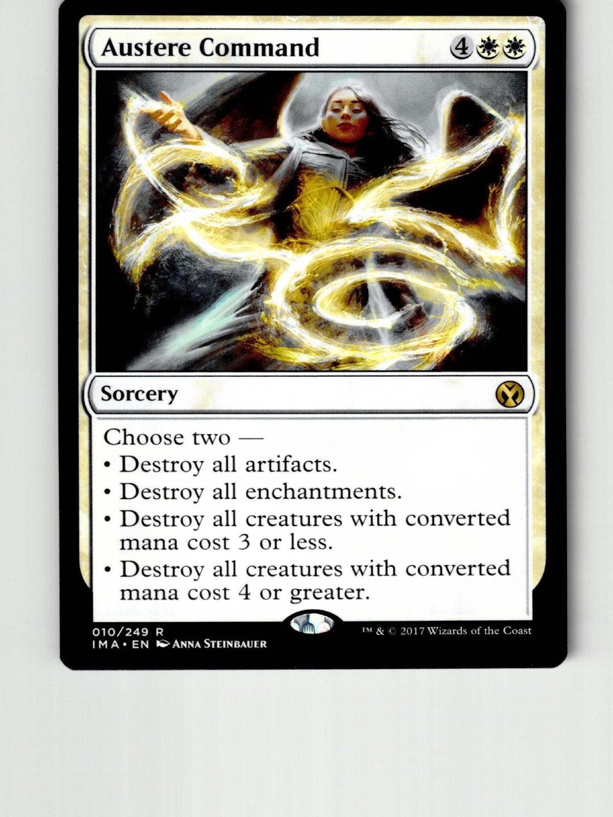 Austere Command 10 Rare Iconic Masters Magic: The Gathering Lightly Played