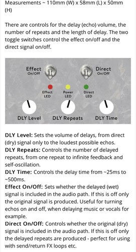 Ras EFX Dub Delay Mini Analog Delay Effects - Picture 7 of 7