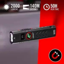 NIP COAST SLAYER ULTRA 2000 Lumen Slim EDC Flashlight W/ Pocket Clip FREE SHIP