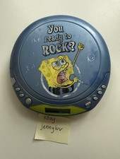 Emerson SpongeBob SquarePants SB111 Portable CD Player Headphone Jack 2003