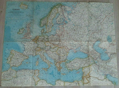 National Geographic Map of Europe. (June, 1962).