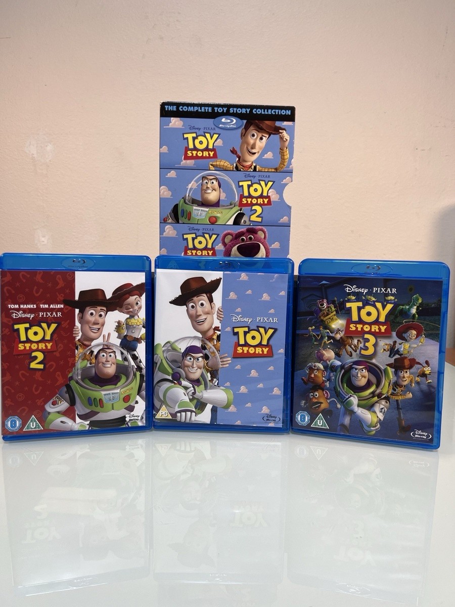 Toy Story Blu Ray Lot 1 2 3 Disney Pixar Complete Collection Set