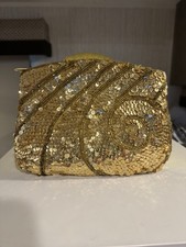 Vintage La Regale Gold Sequin Clutch Made In Hong Kong