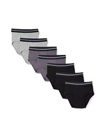 Amazon Essentials Herren Slips Baumwolle 7Er-Pack Dunkelgrau/Grau/Schwarz Xl