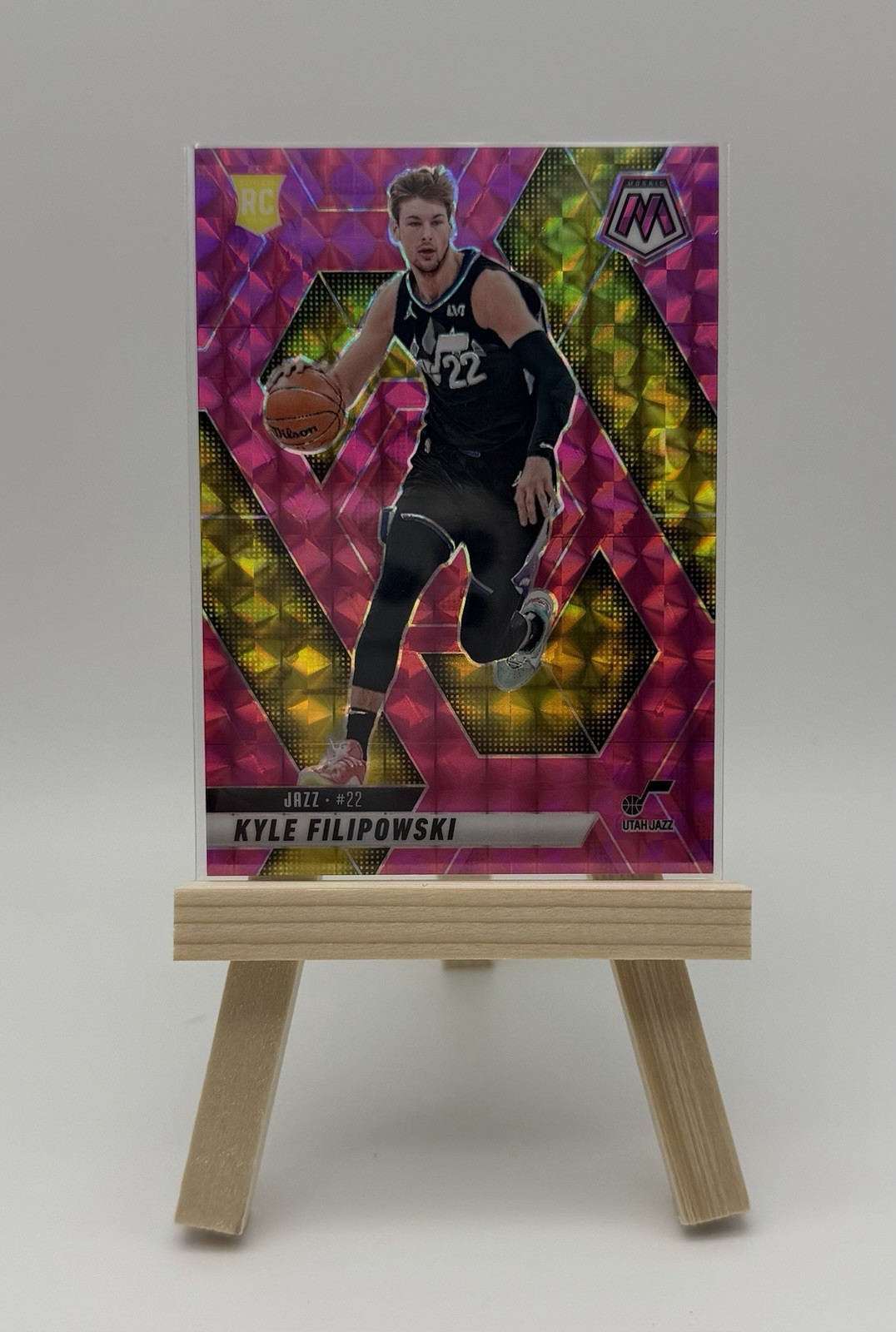 2024-25 Panini Mosaic - Rookies Kyle Filipowski #231 Pink Mosaic Prizm /175