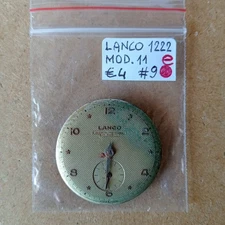Lanco 1222 Mod. 11 Watch Movement parts. Vintage For Spare Part Bil. OK