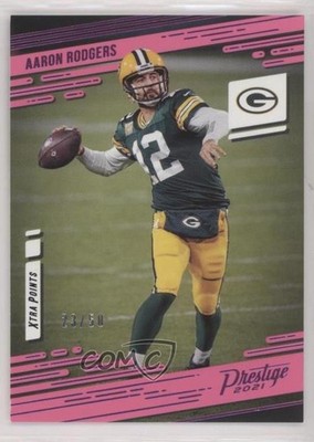 2021 Panini Prestige Xtra Points Pink 23/50 Aaron Rodgers #104 uk2