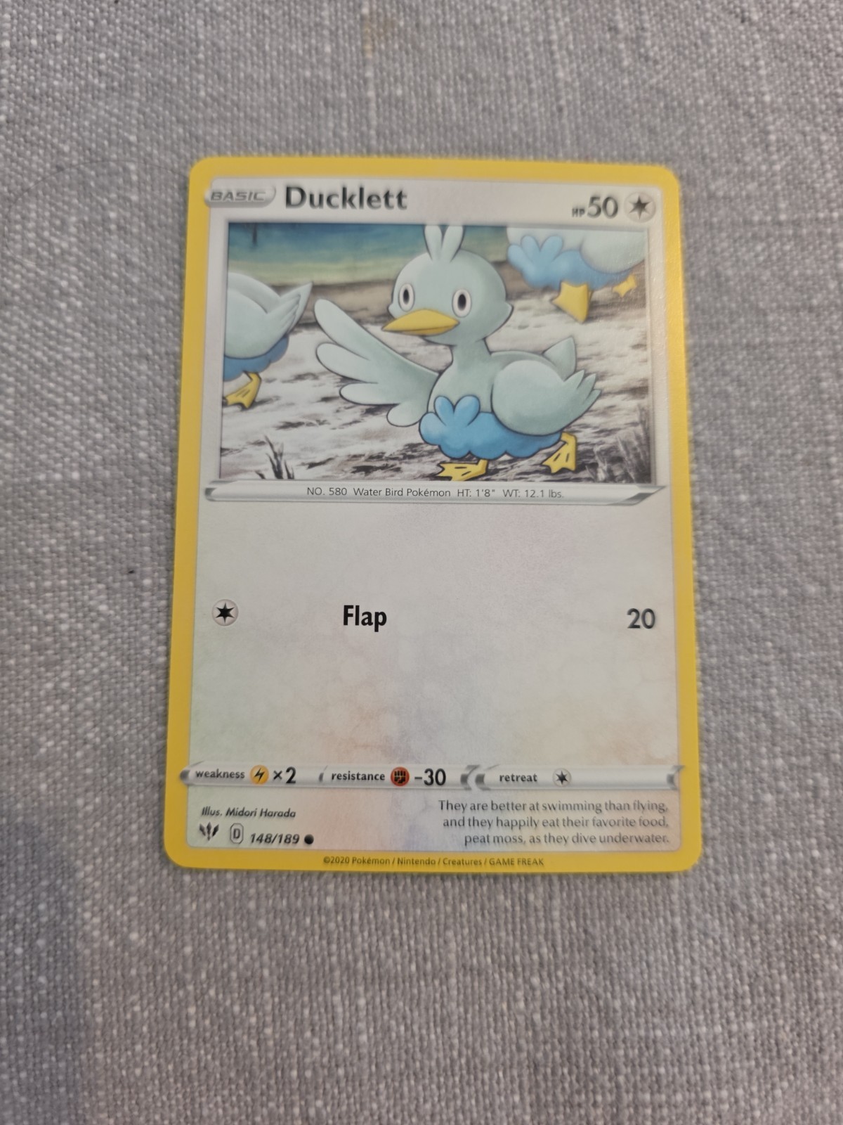 Pokemon Ducklett (148/202) Darkness Ablaze NM