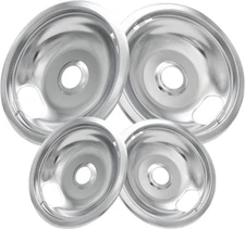 Range Stove Chrome Drip Pans Replaces For Whirlpool, Magic Chef Electric Range