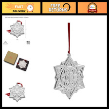 Silver Plated Snowflake Ornament 2023 - 3rd Edition Holiday Decor Gift